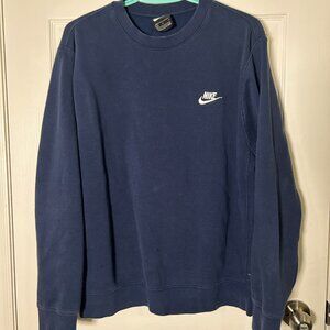 Nike Crewneck Sweatshirt Navy Large